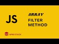 JavaScript Array Filter Method.