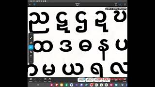 Burmese Alphabet Band