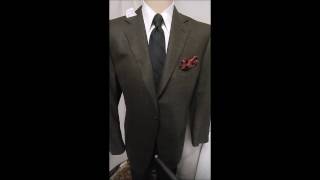 D23 DAVIS23 46R Wool ZEGNA 15MIL BLAZER 24.5\