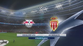 PES 2018 (PS4 Pro) RB Leipzig v AS Monaco UEFA CHAMPIONS LEAGUE 13/09/2017 REPLAY 1080P 60FPS