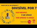 Uma forma fantástica de verificar se um número é divisível por 7.  #regrasdedivisibilidade