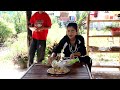 market show chef pich buy sausage and cooking yummy fried rice recipe cooking with sreypich