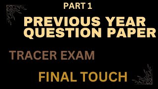 Previous year question paper/Tracer exam#finaltouch #civilengineering #tracer #kpsccivil