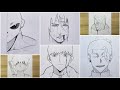 How to draw easy anime characters for beginners | step by step drawing animes for beginners