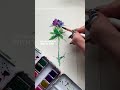 paint a watercolor thistle with me watercolor watercolorforbeginners easywatercolor