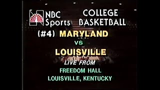 Dec 1980 - Maryland Terrapins at the Louisville Cardinals (NBC Sports)