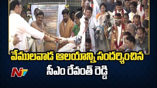 CM Revanth Reddy Visits Vemulawada Sri Rajarajeshwara Swamy Temple | Ntv