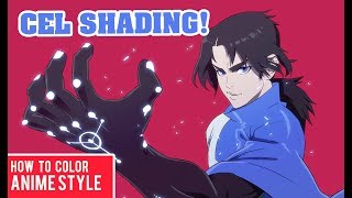 Drawing and Coloring CEL SHADING Tutorial | ANIME STYLE