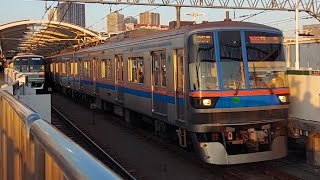 都営地下鉄三田線6300系6316F急行日吉駅行き元住吉駅通過(2023/1/9)