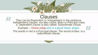 EXPLORING CLAUSES : What You need to know !!!  #grammar #viral #middleschool