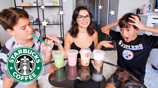 trying new starbucks summer drinks ft. my brothers!