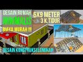 Minimalist House Construction Design 6x9 Meters 3 Bedrooms - Insinyur Official