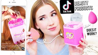 Testing POPULAR TikTok Beauty Products !! *are these products any good?* & yes my skin reacted :)