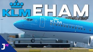 [P3Dv4] KLM 737-800 Amsterdam Departure