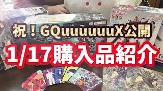 【ガンプラ】祝GQuuuuuuX公開！1/17購入品紹介！【初心者夫婦】