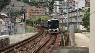 神戸電鉄6500系 6511F 長田駅 到着