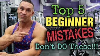 Top 5 Common Beginner Mistakes Seen In The Gym - DON'T DO THESE!