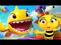 Baby Shark | Train Choo Choo Song + Babies Videos | Maya The Bee