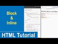 #15 HTML Block and Inline Element | HTML Tutorial