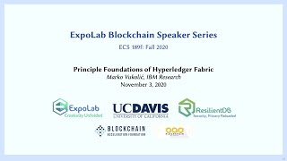 ExpoLab Blockchain Speaker Series: Principle Foundations of Hyperledger Fabric