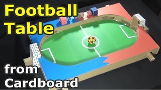 How to make Amazing Football Table Game from Cardboard | DIY Football Table Game for 2 Players