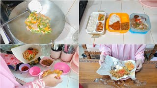 MENU ALA WARTEG LAGI. LAGI PENGEN NASI BUNGKUS. BIKIN SENDIRI AJA. MASAK BEKAL DAN MAKAN SIANG.