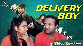 Delivery Boy😂😬😱😁| Bhaarath, Niranjan | Finally Video Reaction |  Tamil Couple Reaction