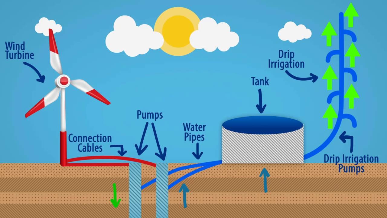Windmill Water Pump Mechanism
