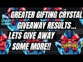 Greater Gifting Crystal Giveaway Results | Lets Do it Again | MCOC | Marvel Contest of Champions