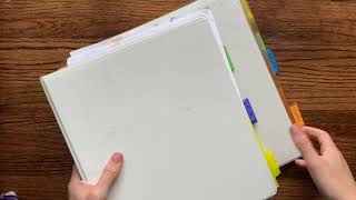 Homeschool binder organization for weekly worksheets