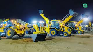 JCB 3DX Dancing show demo jayaraj expo 2022 100year celebrating in jcb jayaraj2022Expo trichy