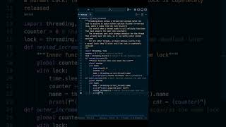 What is threading RLock in Python #short #shorts #programming #python
