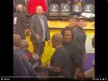 DENZEL WASHINGTON HEATED COVERSATION AT LAKERS GAME(Video)