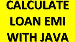 Java Applet | Loan EMI calculator | Java Swing JApplet | Tecq Mate
