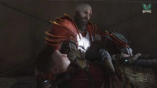 Kratos Puts Atreus To Sleep With A Bed time Story - God of War Ragnarok