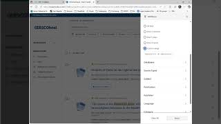 EBSCO tutorial