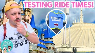 How ACCURATE Are Magic Kingdom's Ride Wait Times?! | Disney World Ride Times Challenge 2025