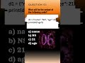 Python Qn. 51 | Python Questions and Answers | Tech NS Arena #programmingquiz
