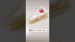 『いちごのショートケーキ』上のイチゴいつ食べる？🍓【shortcake/spongecake】