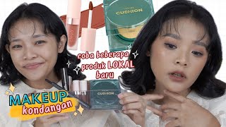 MAKEUP KONDANGAN PAKE PRODUK LOKAL BARU : MAKEOVER, NPURE, CLEYA, DLL  | RIRIEPRAMS