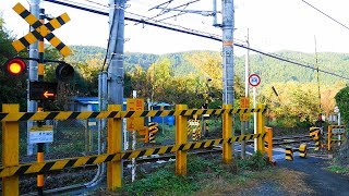 JR 身延線【№120】月代踏切・通過・走行映像（沼久保駅⇔芝川駅）静岡県富士宮羽鮒