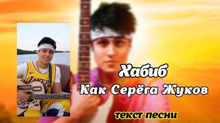 Хабиб-Серёга Жуков (текст песни) А я признаюсь в любви