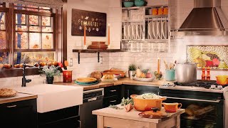 Cozy Thanksgiving Ambience | Relaxing Kitchen and Cooking Sounds