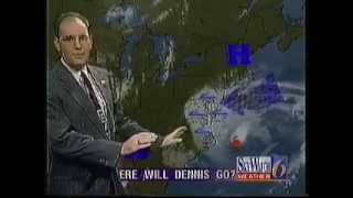 WECT-TV First News Weather (Tropical Storm / Hurricane Dennis), August 31,1999