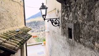 Castrovalva, Abruzzo Italy. Walking tour.