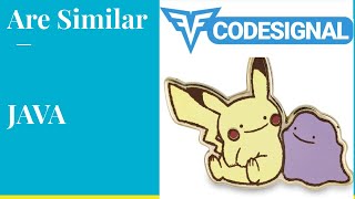 "Are Similar" - Codesignal #16 - JAVA Solution