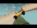 audi vs high mega ramp jump test beamng drive