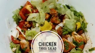 Subway style Chicken Tikka Salad | Grilled Chicken Salad Recipe | High Protein meal