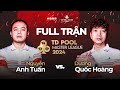 Full trận | Nguyễn Anh Tuấn vs Dương Quốc Hoàng | Round 1 | TD Pool Master League 2024