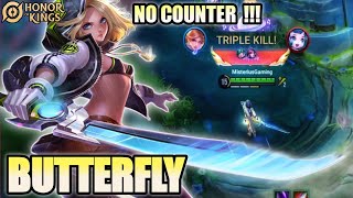 BUTTERFLY Honor of Kings (HOK) NO COUNTER!!! best jungler 💯% BROKEN | pro player gameplay